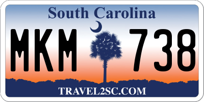 SC license plate MKM738