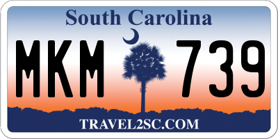 SC license plate MKM739