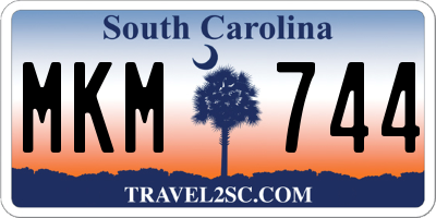 SC license plate MKM744