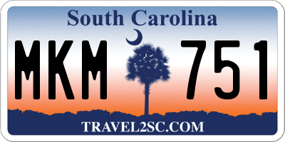 SC license plate MKM751