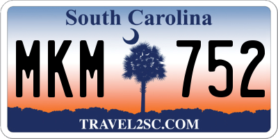 SC license plate MKM752