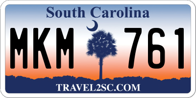 SC license plate MKM761