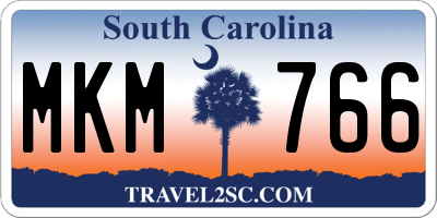 SC license plate MKM766