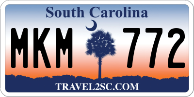 SC license plate MKM772