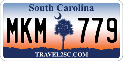 SC license plate MKM779