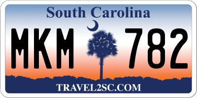 SC license plate MKM782
