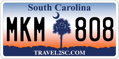 SC license plate MKM808