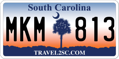 SC license plate MKM813