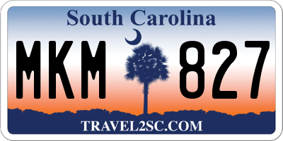SC license plate MKM827
