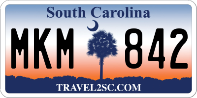SC license plate MKM842