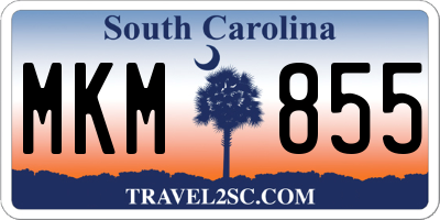 SC license plate MKM855