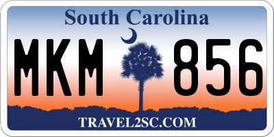 SC license plate MKM856
