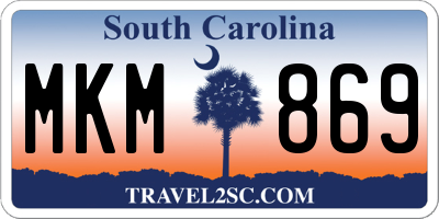 SC license plate MKM869