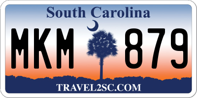 SC license plate MKM879