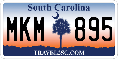 SC license plate MKM895