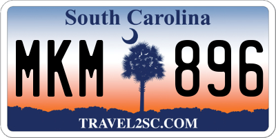 SC license plate MKM896