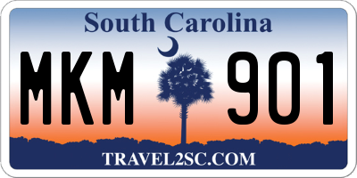 SC license plate MKM901