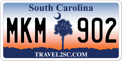 SC license plate MKM902