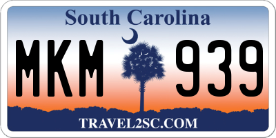 SC license plate MKM939