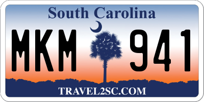 SC license plate MKM941