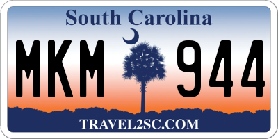 SC license plate MKM944