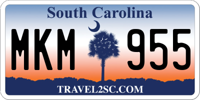 SC license plate MKM955