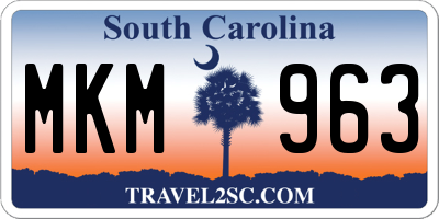 SC license plate MKM963