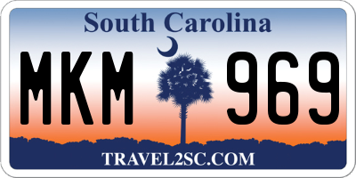 SC license plate MKM969