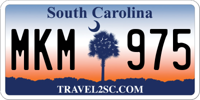 SC license plate MKM975