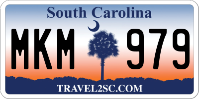 SC license plate MKM979