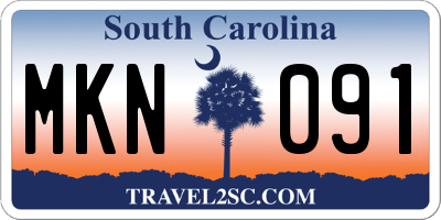 SC license plate MKN091