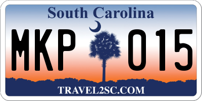 SC license plate MKP015