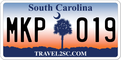 SC license plate MKP019