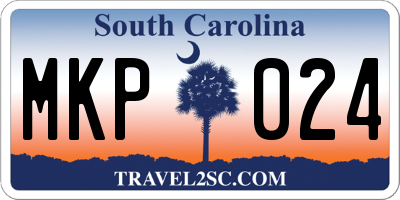 SC license plate MKP024