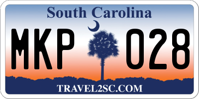 SC license plate MKP028
