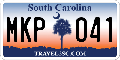 SC license plate MKP041