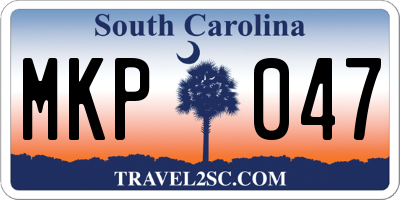 SC license plate MKP047