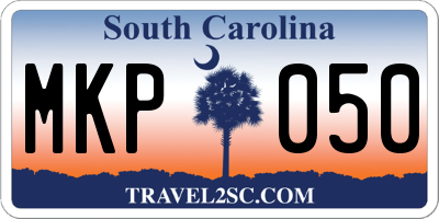 SC license plate MKP050