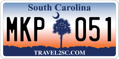 SC license plate MKP051