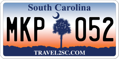 SC license plate MKP052