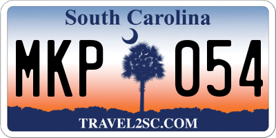 SC license plate MKP054