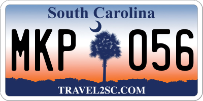 SC license plate MKP056