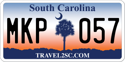SC license plate MKP057