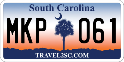SC license plate MKP061