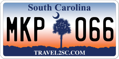 SC license plate MKP066