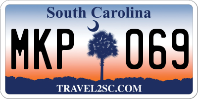 SC license plate MKP069