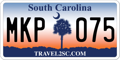SC license plate MKP075