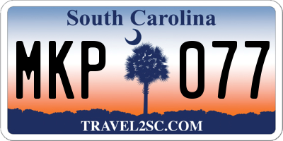 SC license plate MKP077