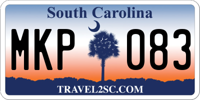 SC license plate MKP083