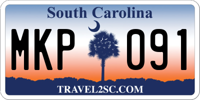 SC license plate MKP091